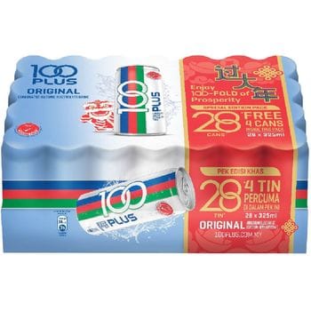 100 Plus Carton 28 Cans